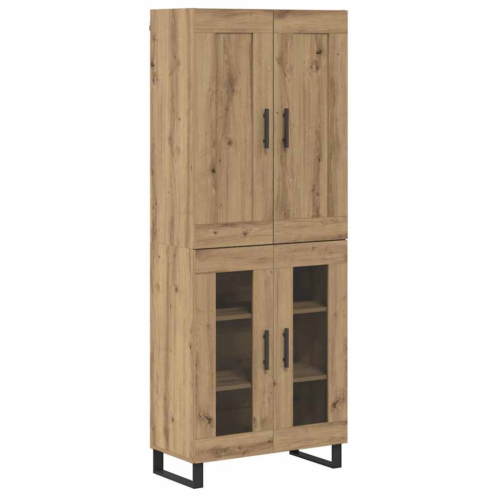 vidaXL Highboard Artisan Oak 69,5 x 34 x 180 εκ. Επεξεργασμένο ξύλο