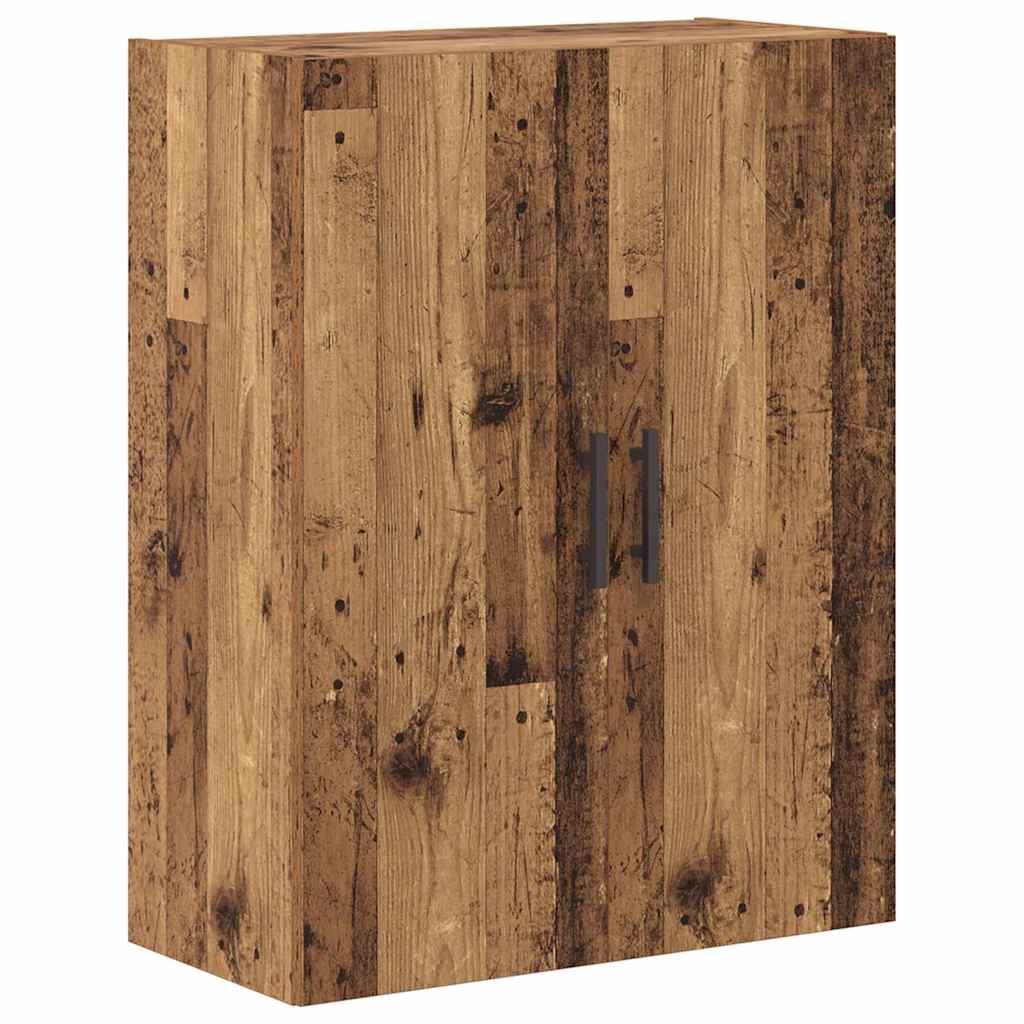 vidaXL Highboard 2 pcs Παλιό Ξύλο Σύνθετο Ξύλο και Γυαλί