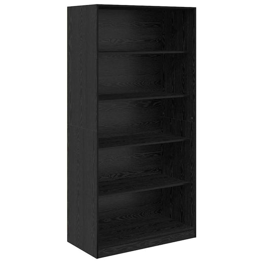 vidaXL Ντουλάπι Μαύρη Οξυά 100 x 50 x 200 εκ Επεξεργασμένο ξύλο