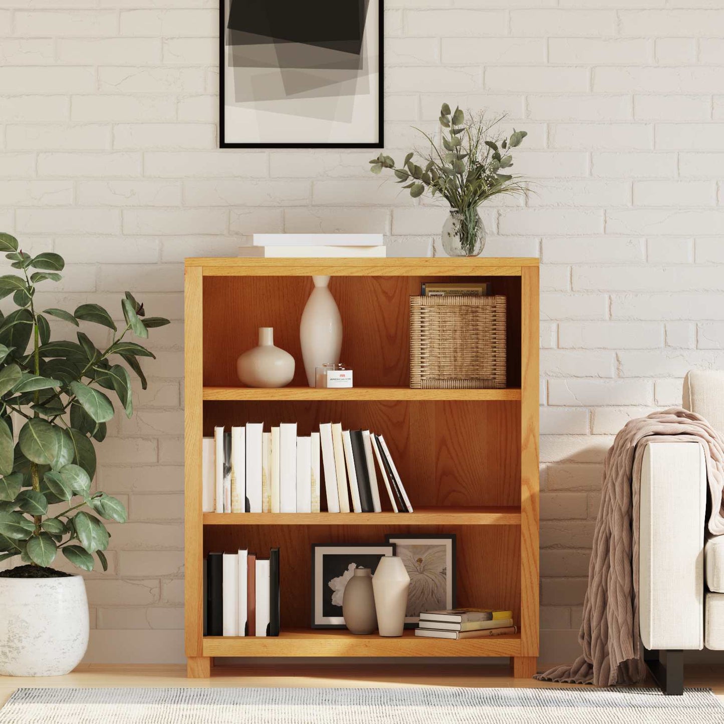 vidaXL Ντουλαπιού με αποθήκευση Καφέ Επεξεργασμένο ξύλο