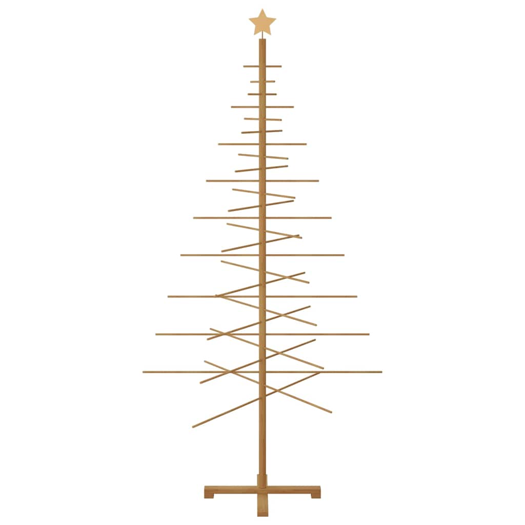 vidaXL Ξύλινο Χριστουγεννιάτικο Δέντρο με βάση Καφέ 210 cm Μπαμπού