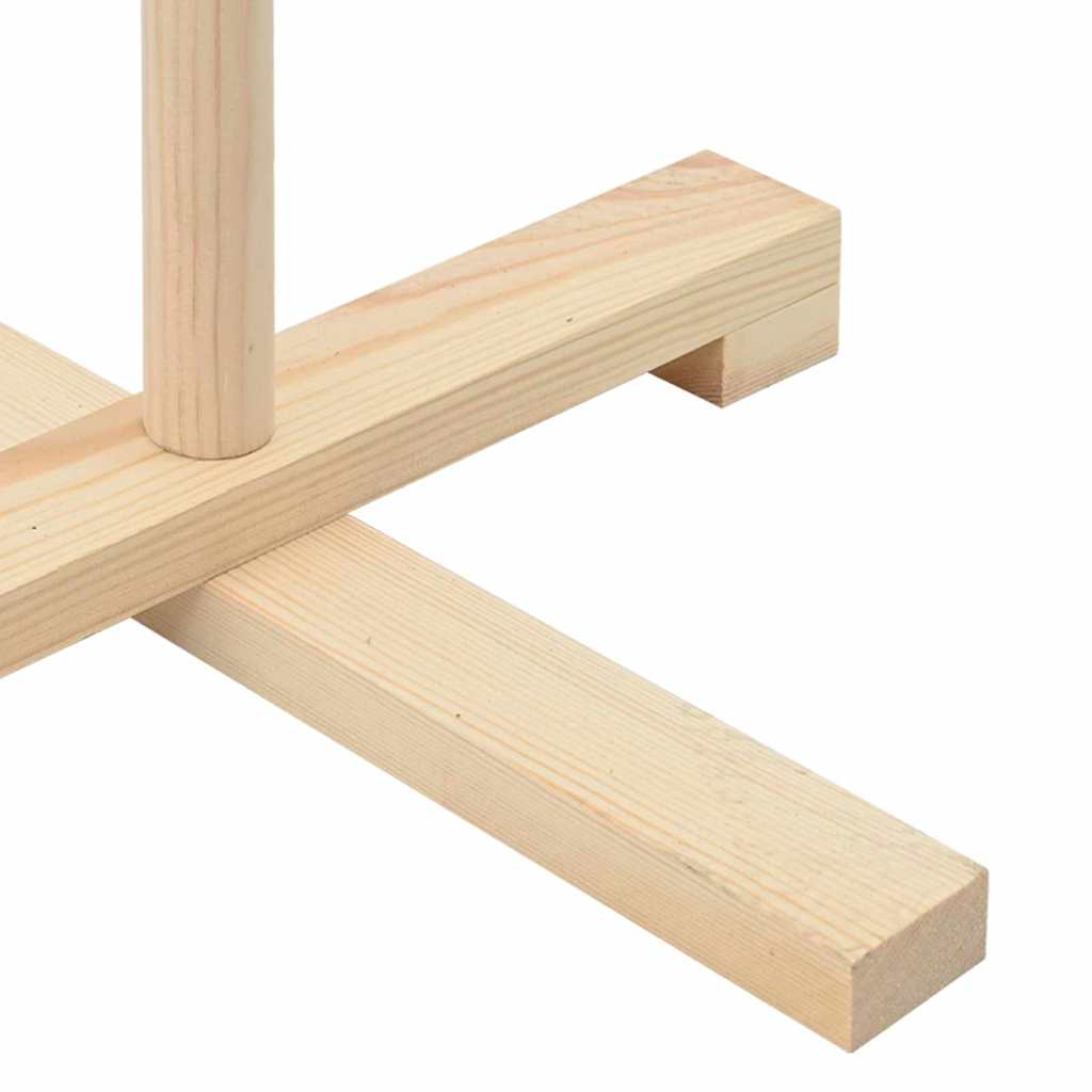 vidaXL Ξύλινο Χριστουγεννιάτικο Δέντρο Φυσικό 150 cm Μασίφ ξύλο πεύκου