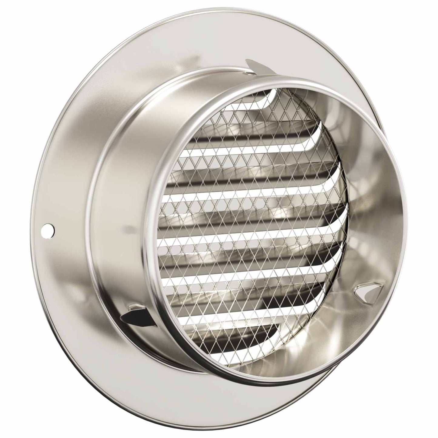 vidaXL Καπάκια Αερισμού 4 pcs Ασημί 80 mm Ανοξείδωτο ατσάλι