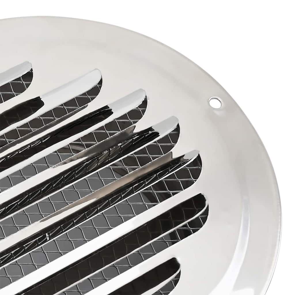 vidaXL Καπάκια Αερισμού 4 pcs Ασημί 100 mm Ανοξείδωτο ατσάλι