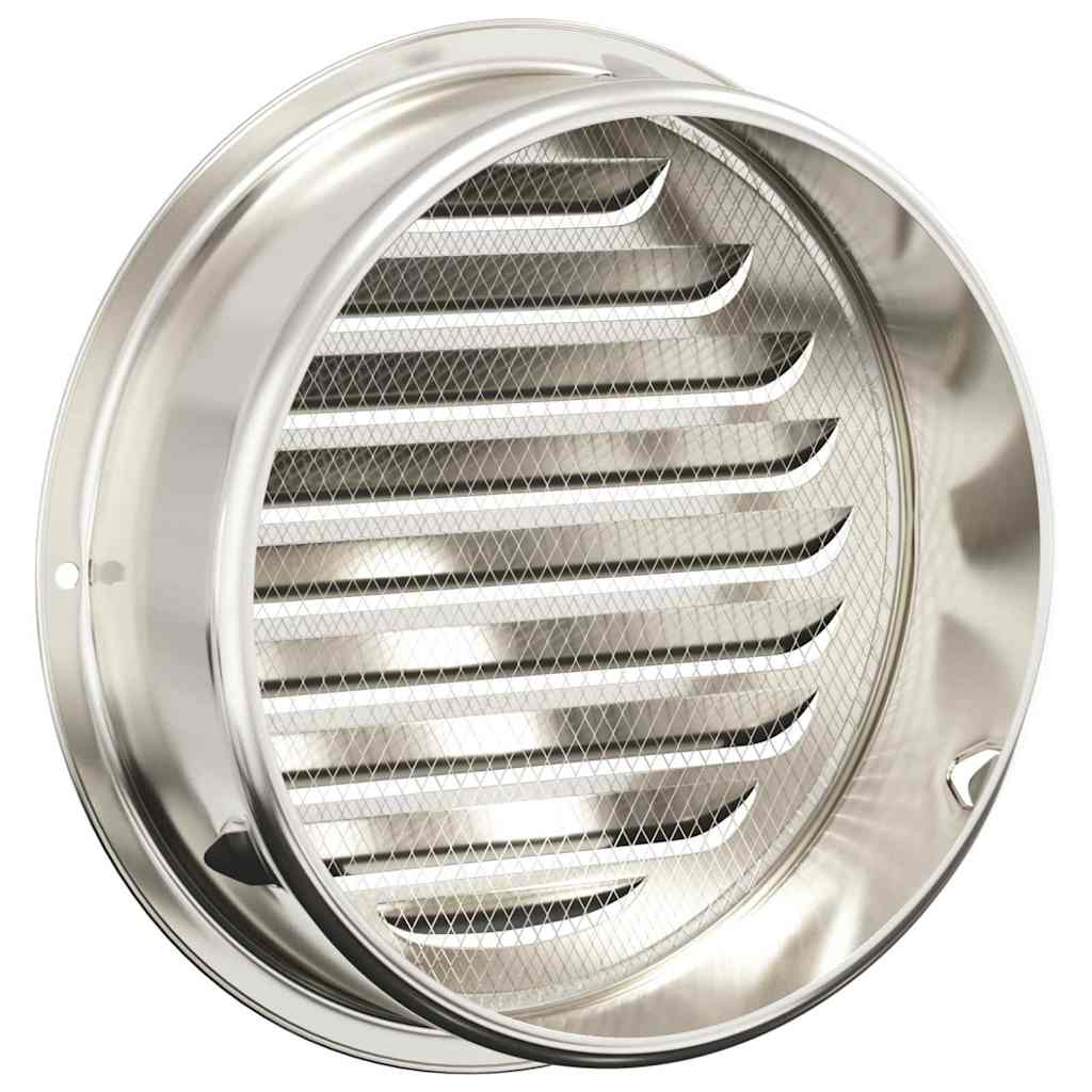 vidaXL Καπάκια Αερισμού 4 pcs Ασημί 200 mm Ανοξείδωτο ατσάλι
