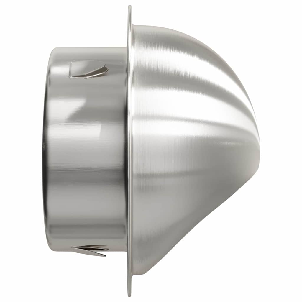 vidaXL Καπάκια Αερισμού 2 pcs Ασημί 100 mm Ανοξείδωτο ατσάλι
