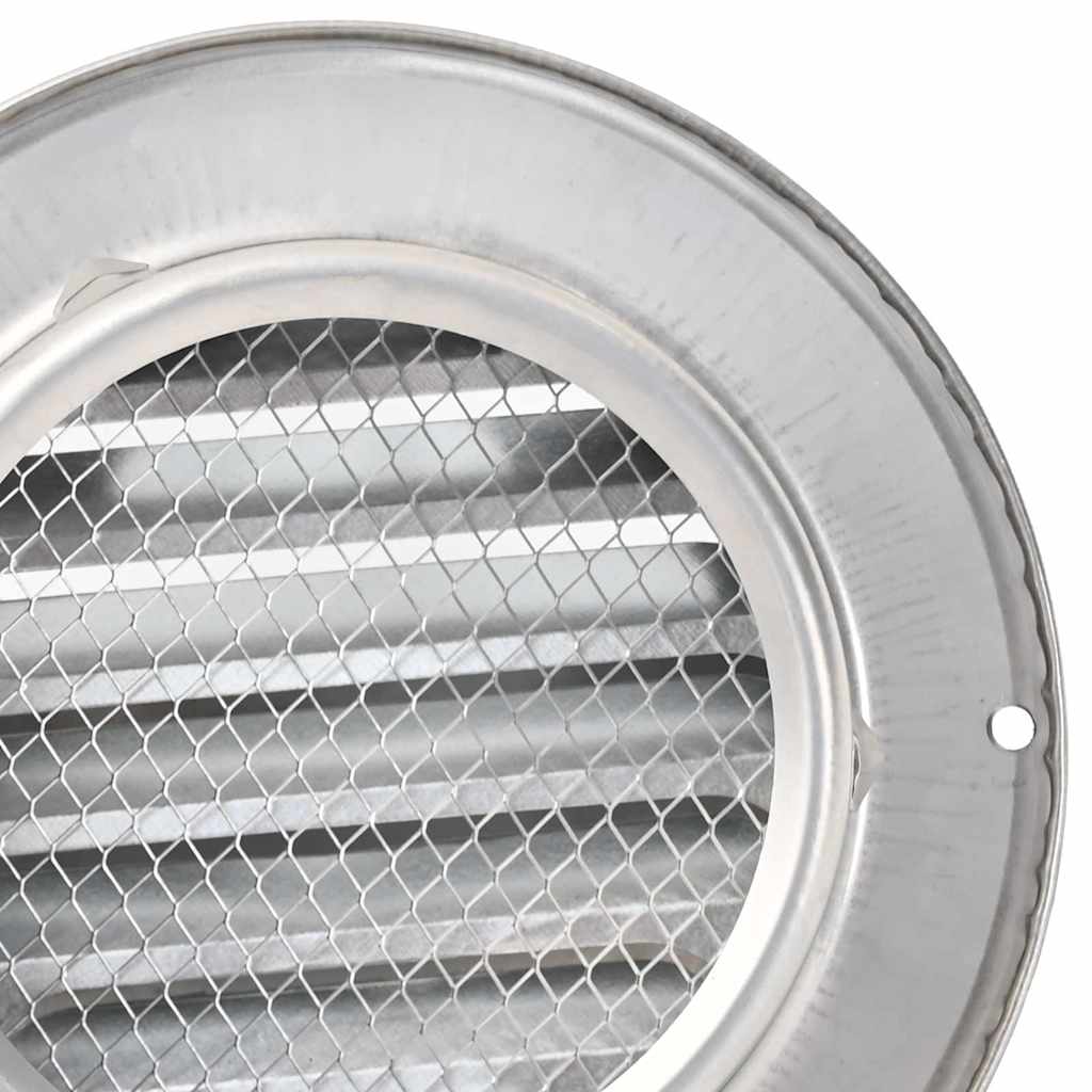 vidaXL Καπάκια Αερισμού 8 pcs Ασημί 100 mm Ανοξείδωτο ατσάλι