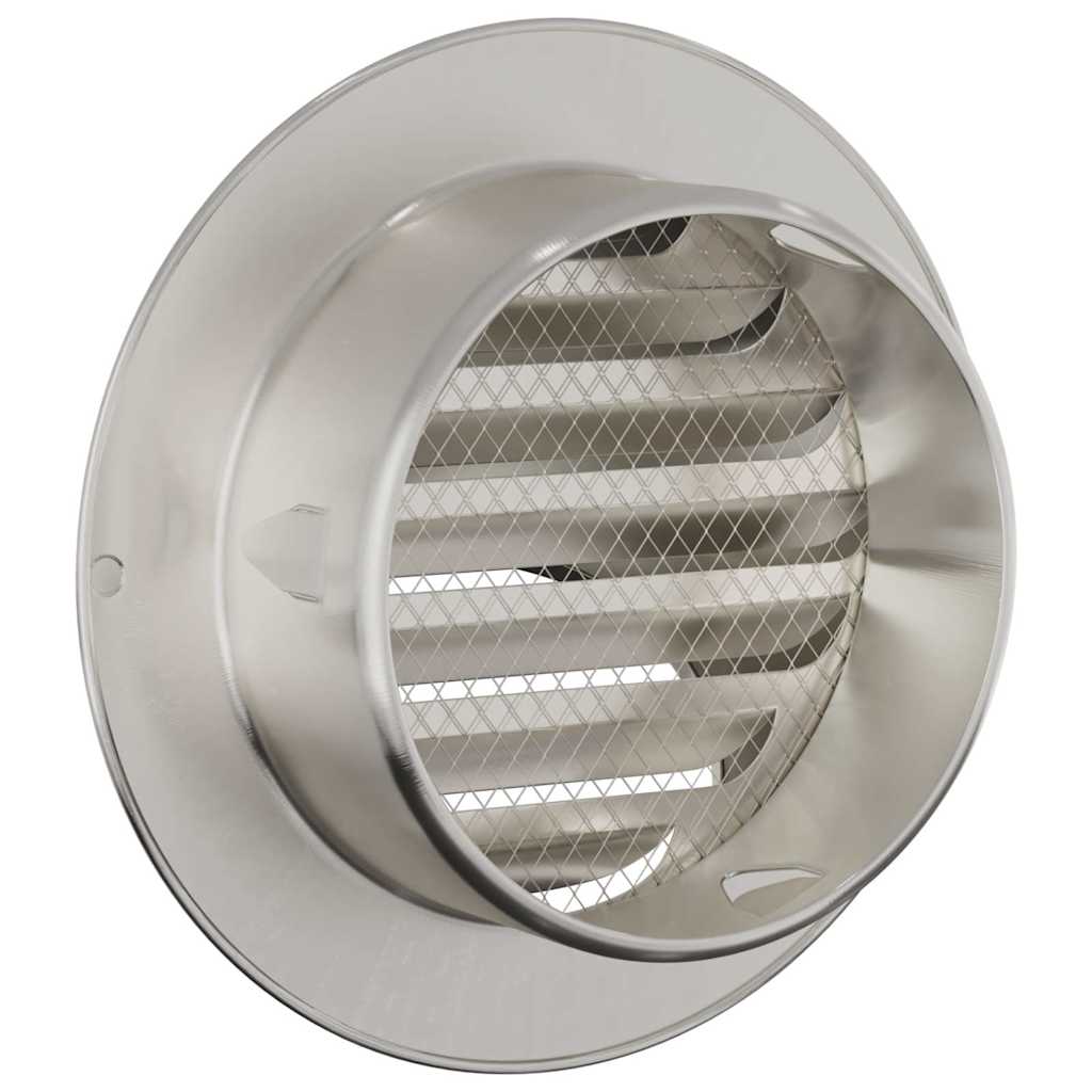vidaXL Καπάκια Αερισμού 8 pcs Ασημί 100 mm Ανοξείδωτο ατσάλι