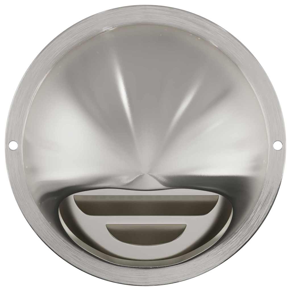vidaXL Καπάκια Αερισμού 8 pcs Ασημί 100 mm Ανοξείδωτο ατσάλι
