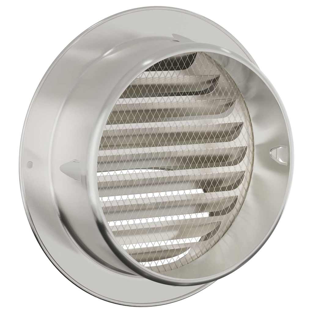 vidaXL Καπάκια Αερισμού 8 pcs Ασημί 150 mm Ανοξείδωτο ατσάλι