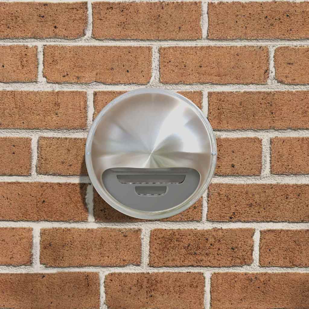 vidaXL Καπάκια Αερισμού 8 pcs Ασημί 200 mm Ανοξείδωτο ατσάλι