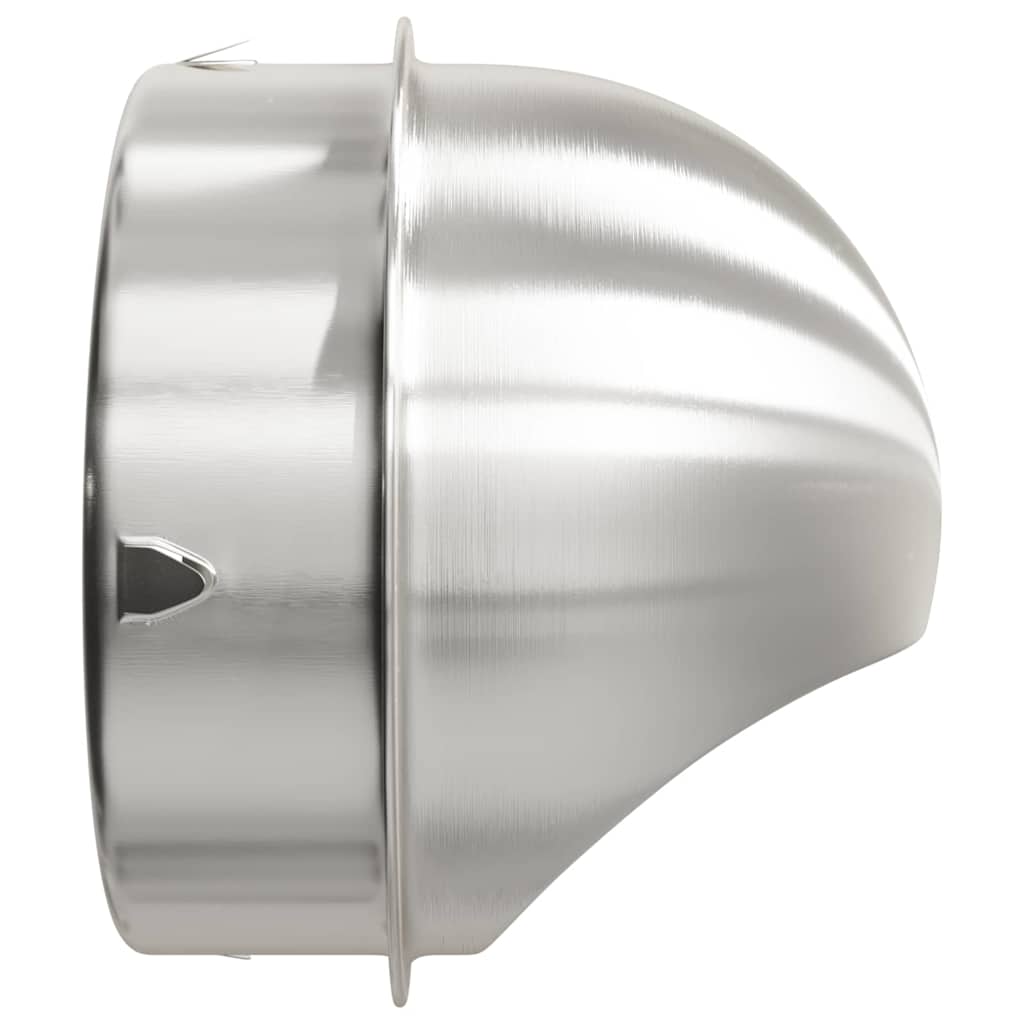 vidaXL Καπάκια Αερισμού 8 pcs Ασημί 200 mm Ανοξείδωτο ατσάλι