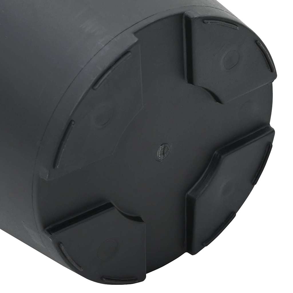vidaXL Στρογγυλή Γλάστρα Λουλουδιών 6 pcs Μαύρο Ø 12,5 x 10 εκ