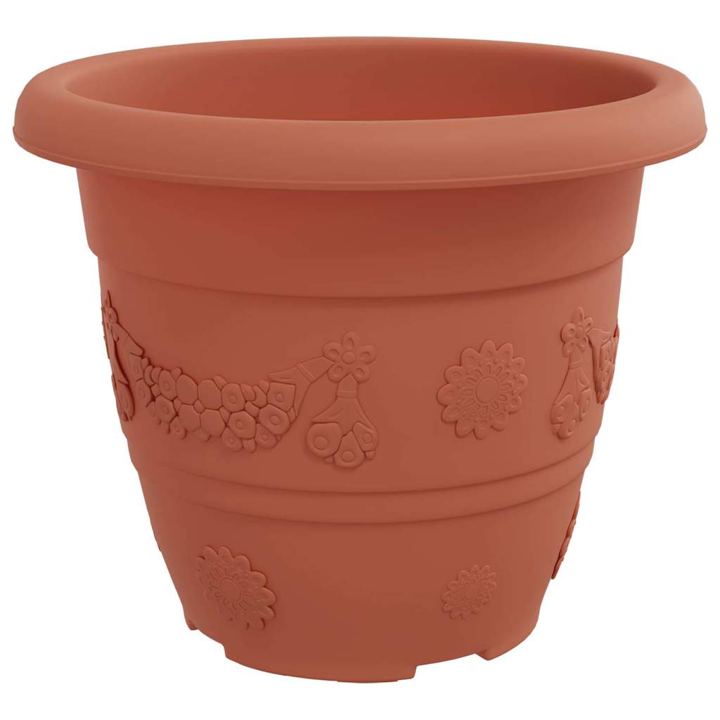 vidaXL Στρογγυλή Γλάστρα Λουλουδιών 6 pcs Κεραμιδί Ø 26 x 21.5 εκ.