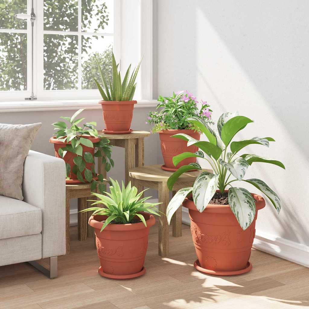 vidaXL Στρογγυλή Γλάστρα Λουλουδιών 24 pcs Κεραμιδί Ø 26 x 21.5 εκ.