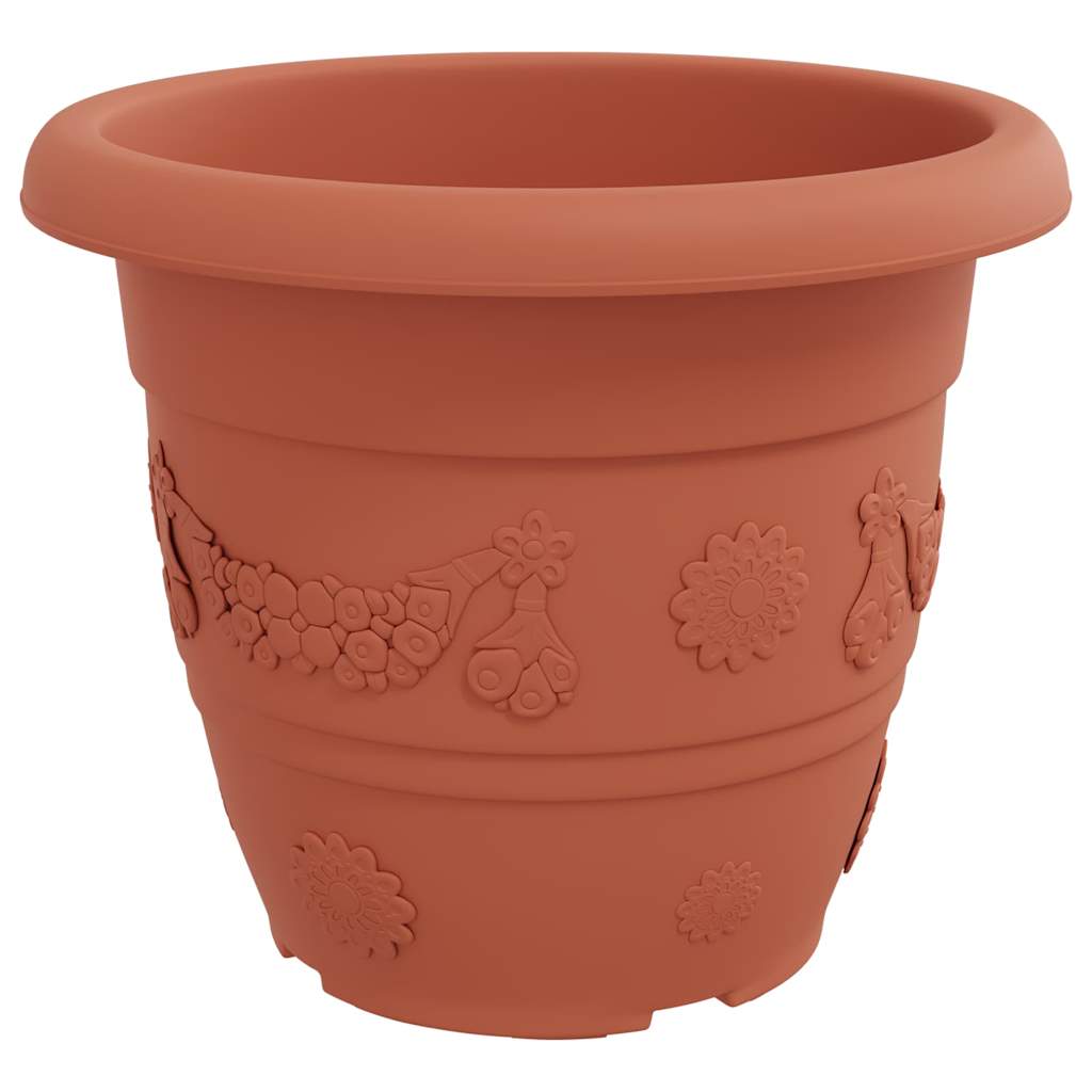 vidaXL Στρογγυλή Γλάστρα Λουλουδιών 24 pcs Κεραμιδί Ø 34 x 28 εκ