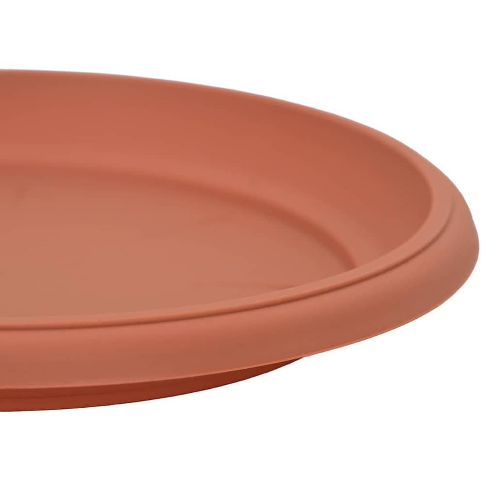 vidaXL Στρογγυλός Δίσκος Λουλουδιών 24 pcs Κεραμιδί Ø 14 x 2 εκ