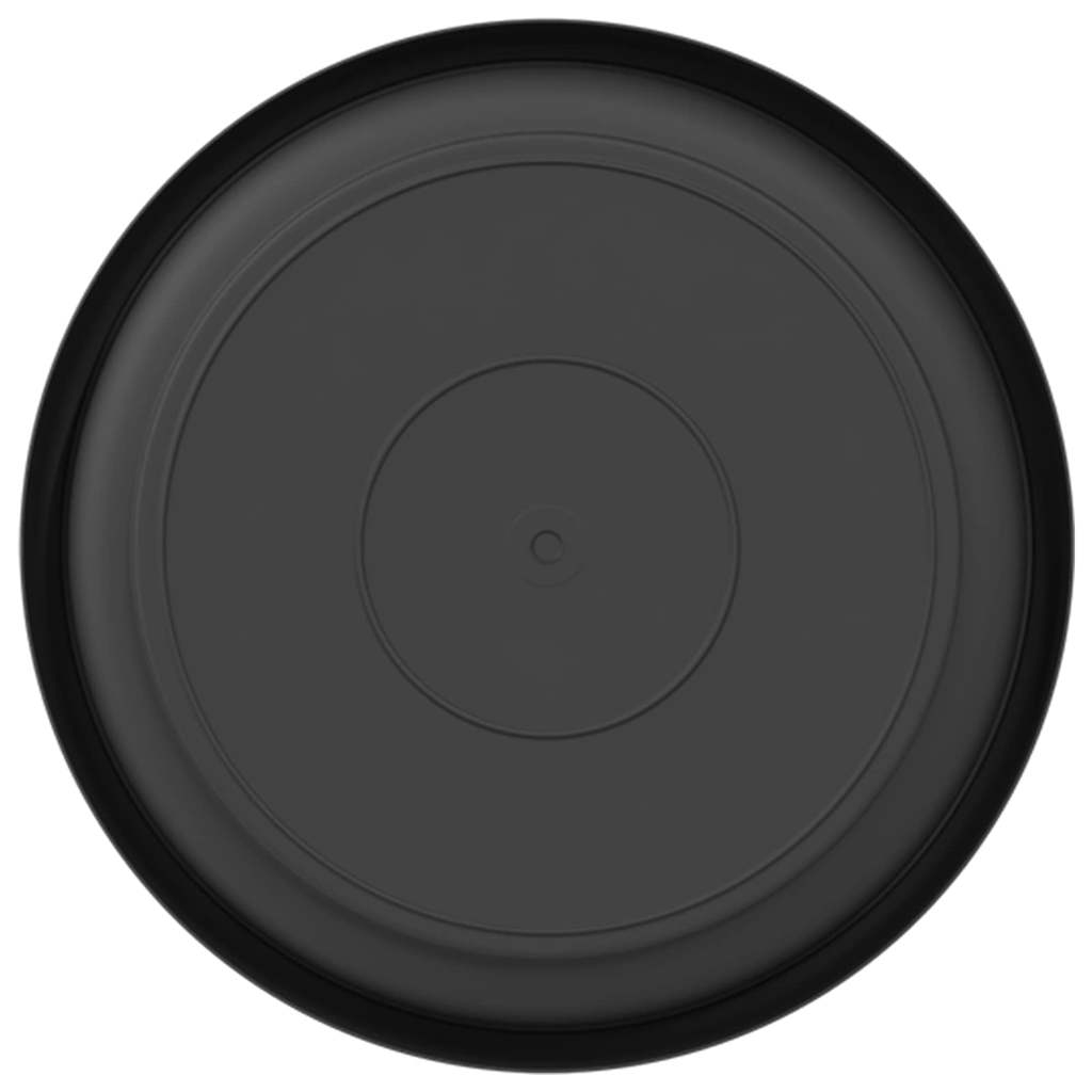 vidaXL Στρογγυλός Δίσκος Λουλουδιών 24 pcs Μαύρο Ø 17,5 x 2 εκ