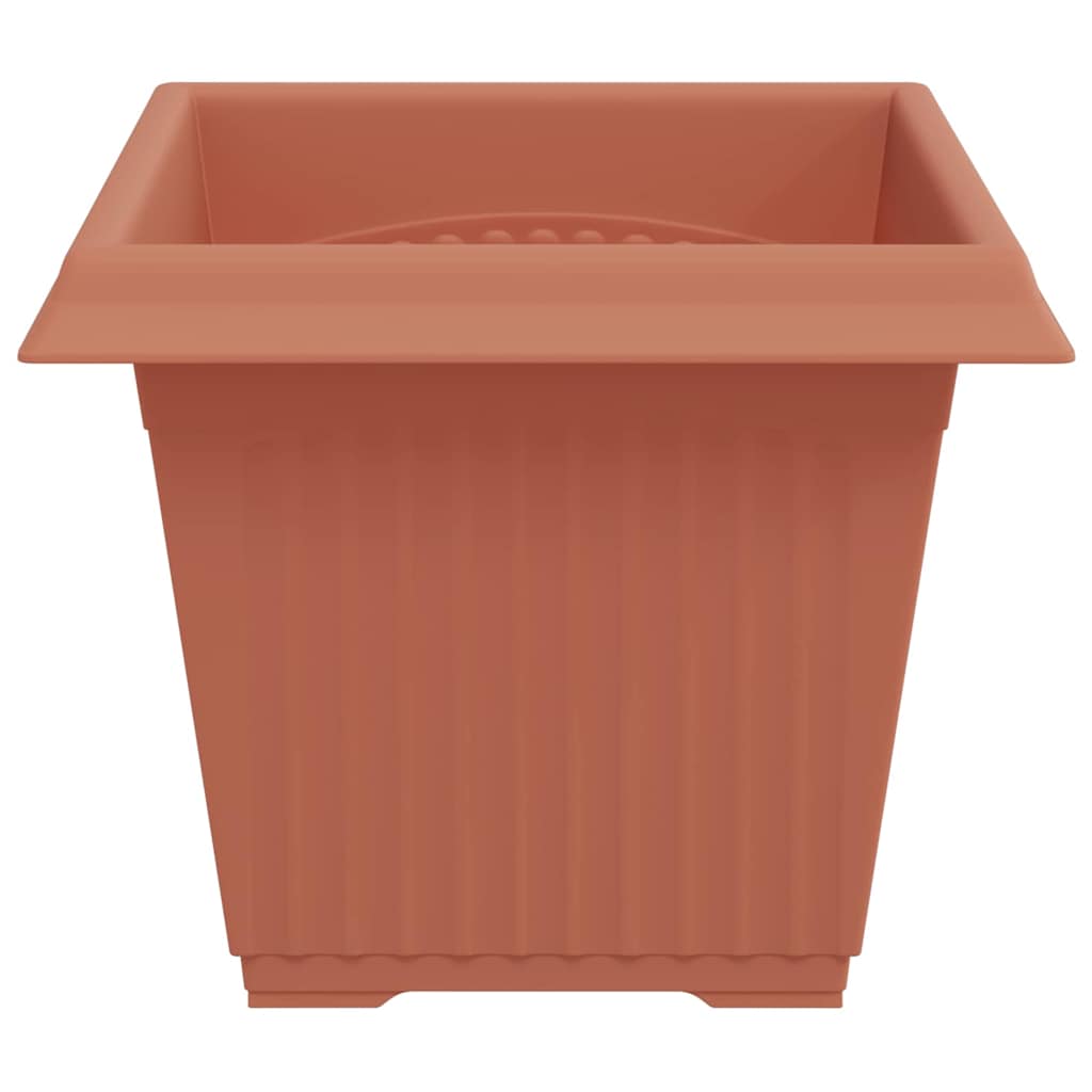 vidaXL Τετράγωνη Γλάστρα για Λουλούδια 24 pcs Κεραμιδί 33 x 33 x 26 εκ