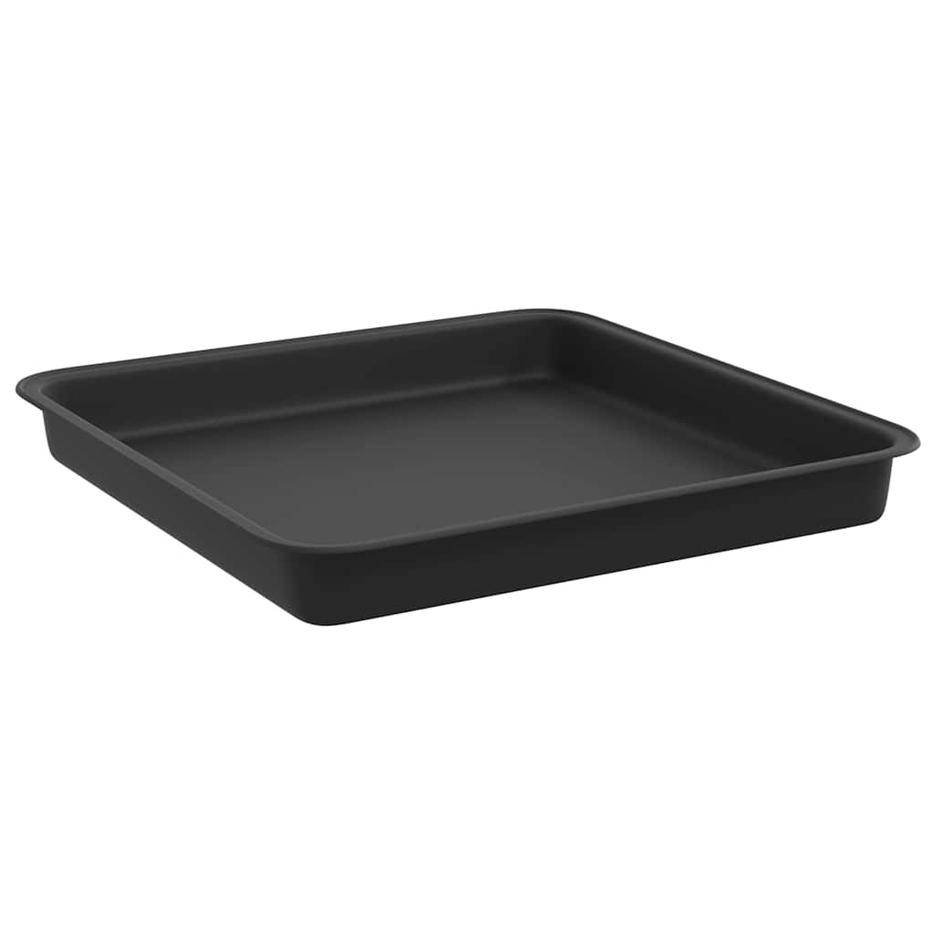 vidaXL Τετραγωνικός Δίσκος Λουλουδιών 6 pcs Μαύρο 18 x 18 x 2 εκ.