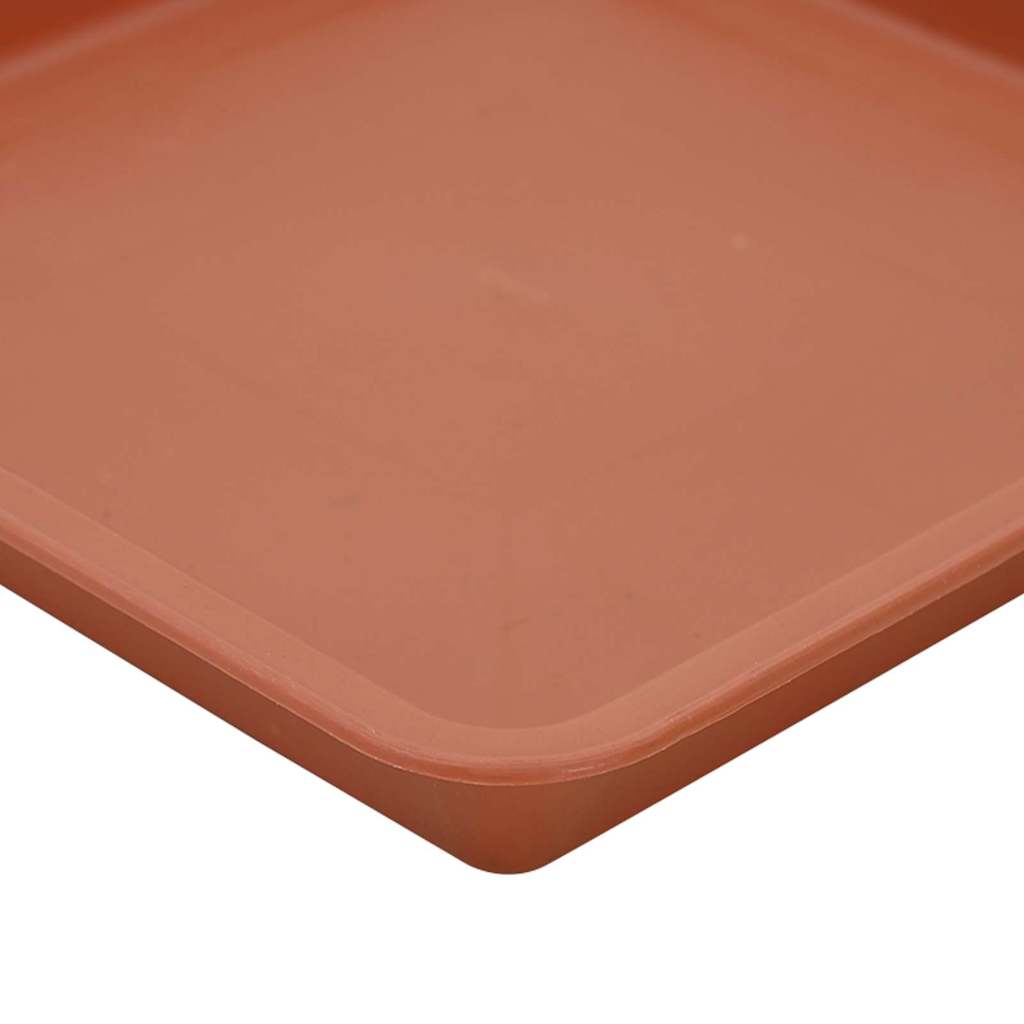 vidaXL Τετραγωνικός Δίσκος Λουλουδιών 24 pcs Κεραμιδί Πλαστικό