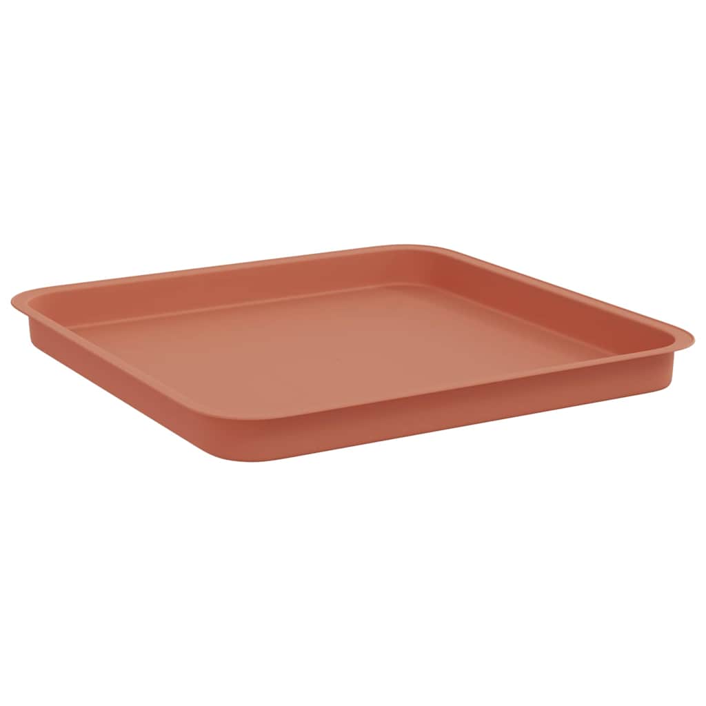 vidaXL Τετραγωνικός Δίσκος Λουλουδιών 24 pcs Κεραμιδί