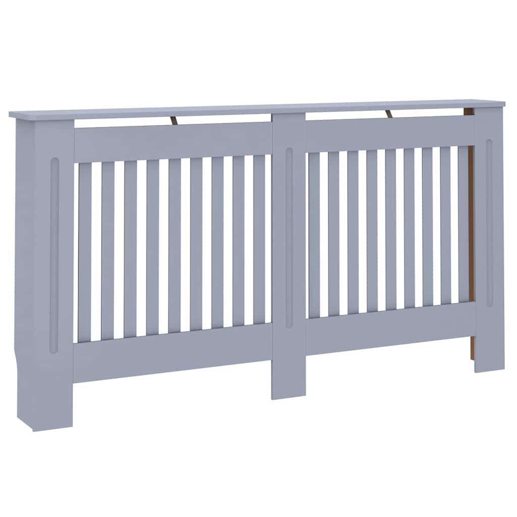 vidaXL Καπάκι Καλοριφέρ 2 pcs Γκρι 152 x 19 x 81,5 cm