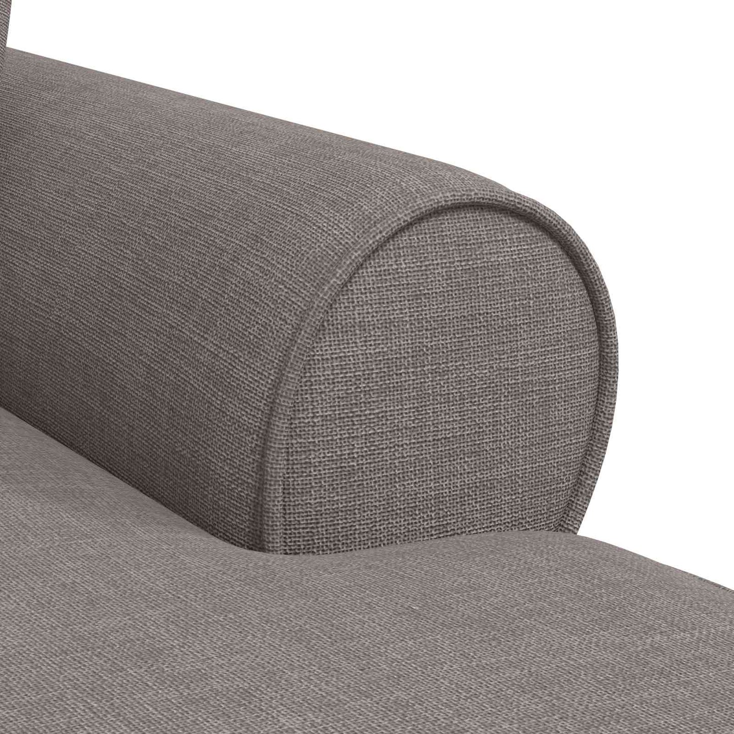 vidaXL Τσέιζ Λαζού με Φούστα με μαξιλάρι 3 pcs Taupe ύφασμα