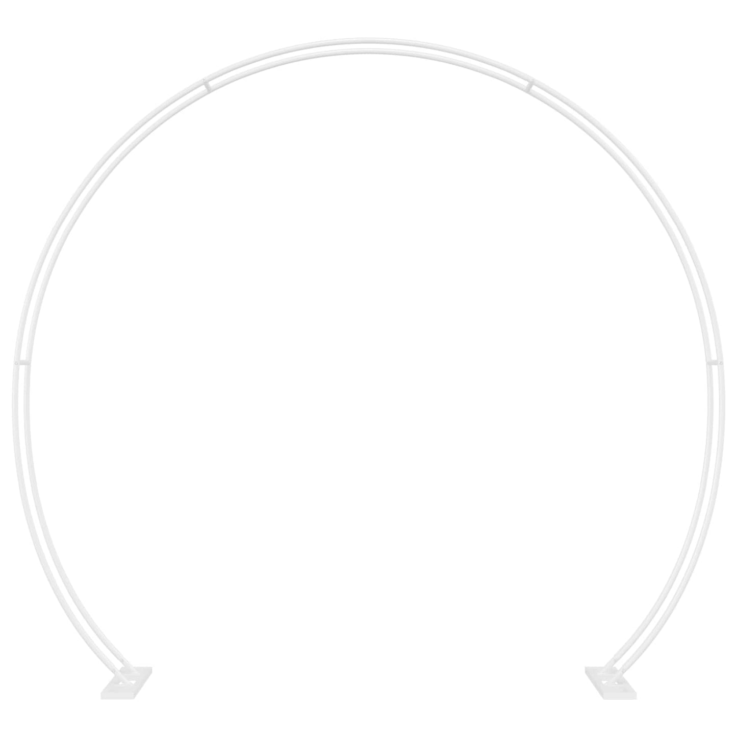 vidaXL Αψίδα Γάμου Λευκό 223 x 45 x 201 εκ. Ατσάλι