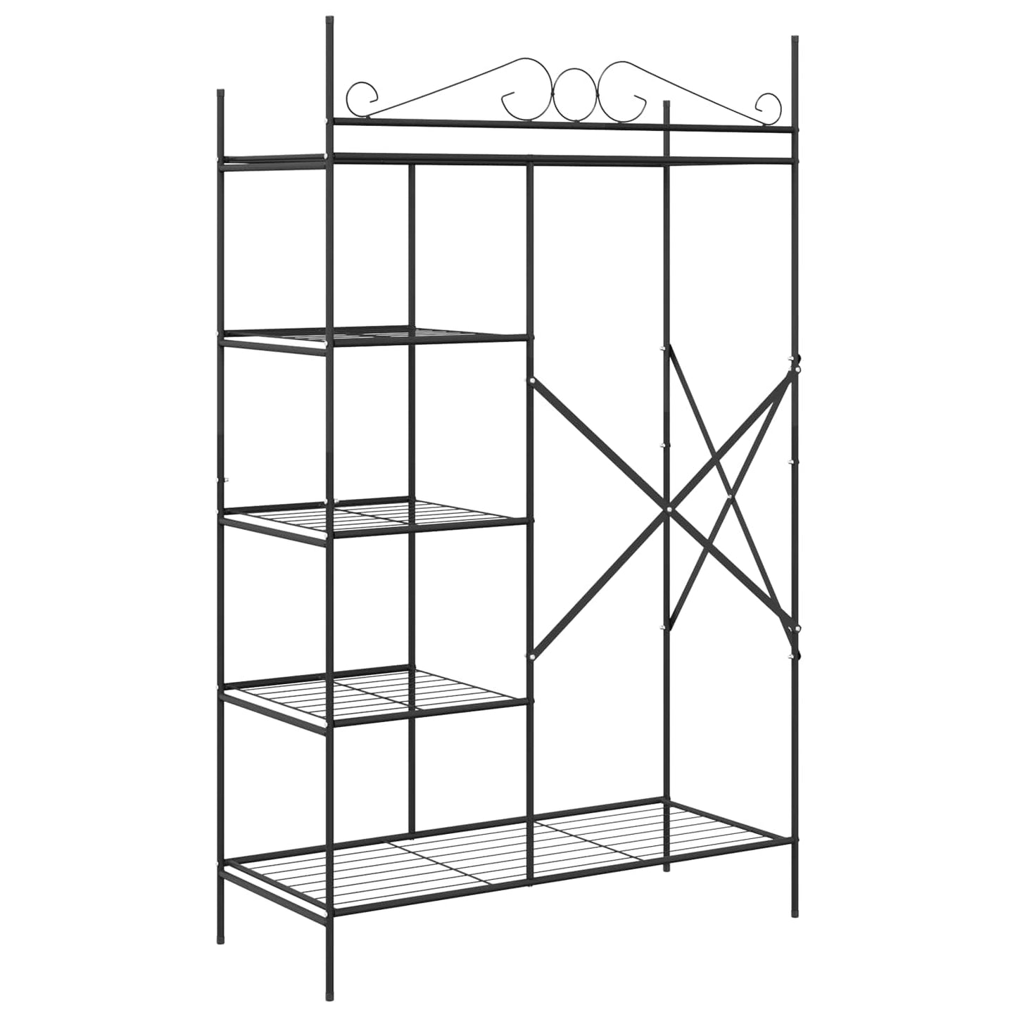 vidaXL Ανοιχτή Ντουλάπα Μονόχρωμο