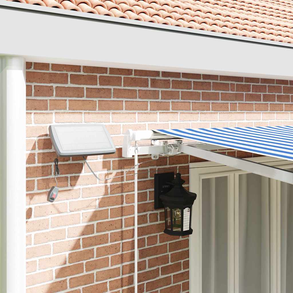 vidaXL Σκηνίτσα Αναδιπλούμενη Μπλε και άσπρο 600 x 300 εκ