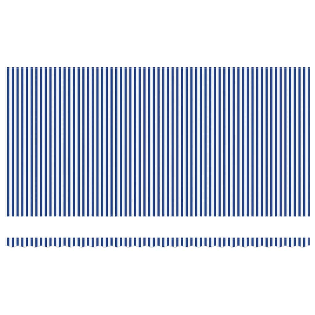 vidaXL Σκηνίτσα Αναδιπλούμενη Μπλε και άσπρο 600 x 300 εκ