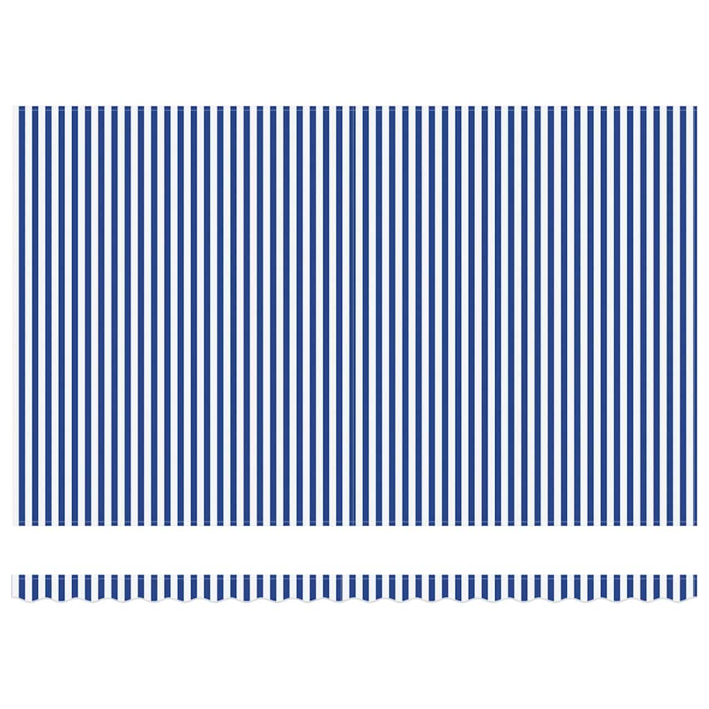 vidaXL Σκηνίτσα Αναδιπλούμενη with Μπλε και λευκό 5 x 3 m