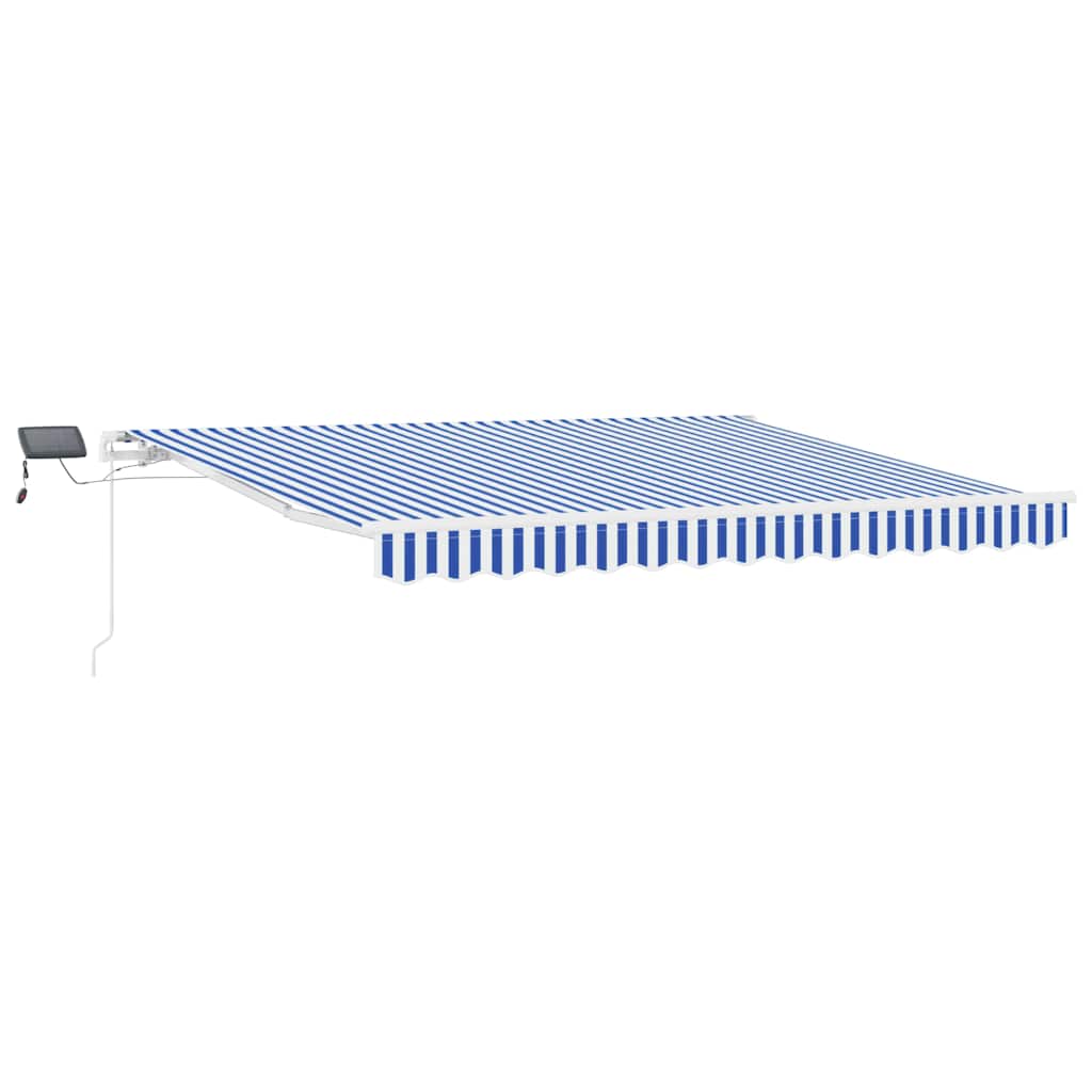 vidaXL Σκηνίτσα Αναδιπλούμενη Μπλε και άσπρο 350 x 250 εκ