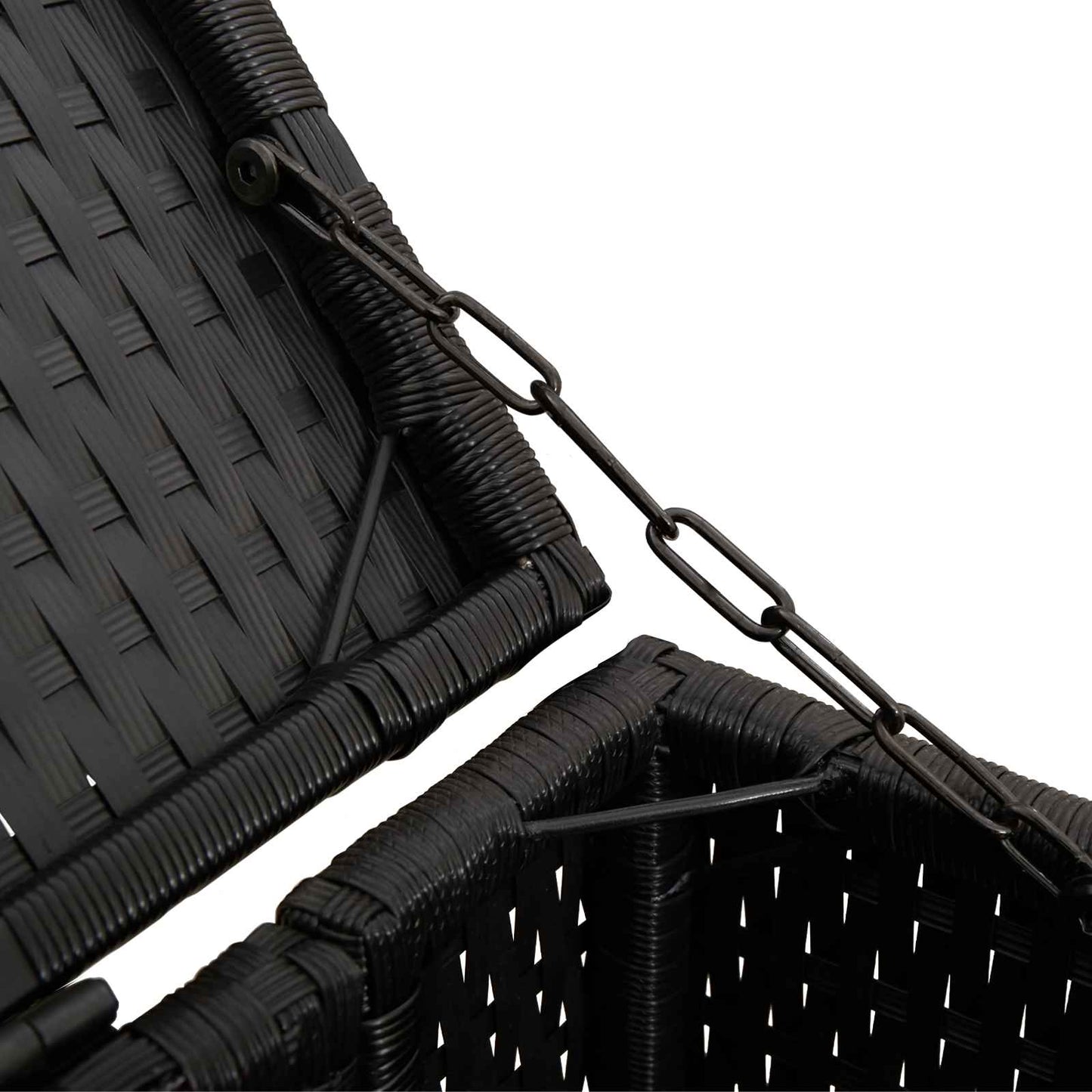 vidaXL Κουτί Κάδου Σκύλου Μαύρο 65 x 80 x 115 εκ. Πολυαιθυλένιο