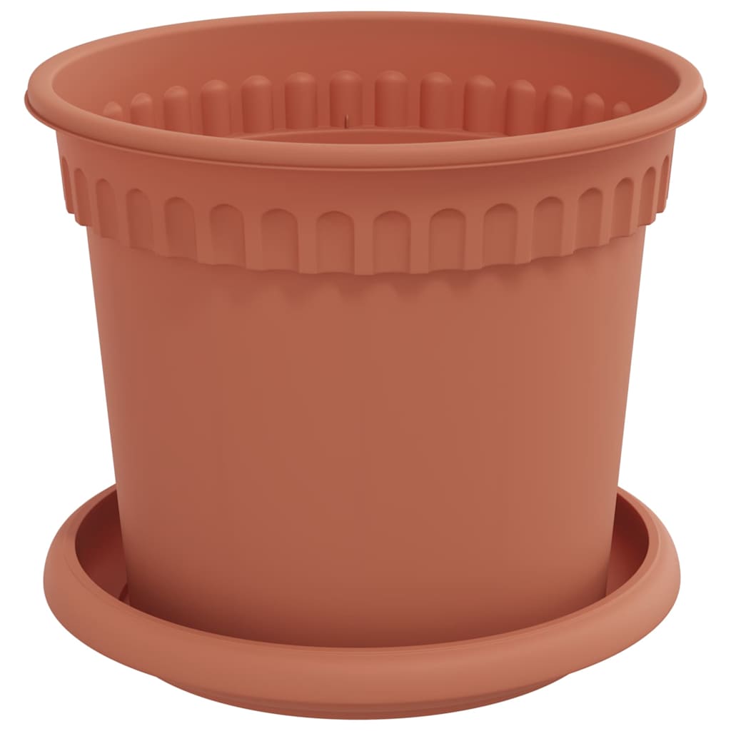 vidaXL Γλάστρες φυτών 6 pcs Κεραμιδί Ø 15 x 12 cm Πλαστικό