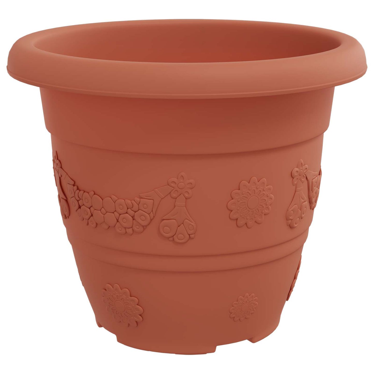 vidaXL Γλάστρες φυτών 6 pcs Κεραμιδί Ø 26 x 21.5 εκ Πλαστικό