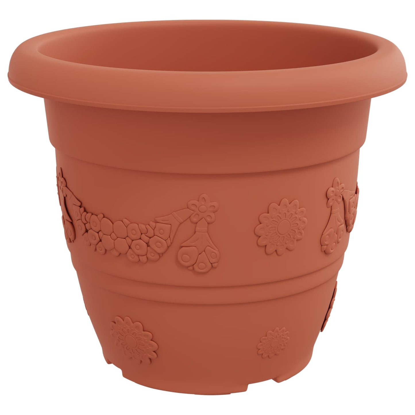 vidaXL Γλάστρες φυτών 6 pcs Κεραμιδί Ø 26 x 21.5 εκ Πλαστικό
