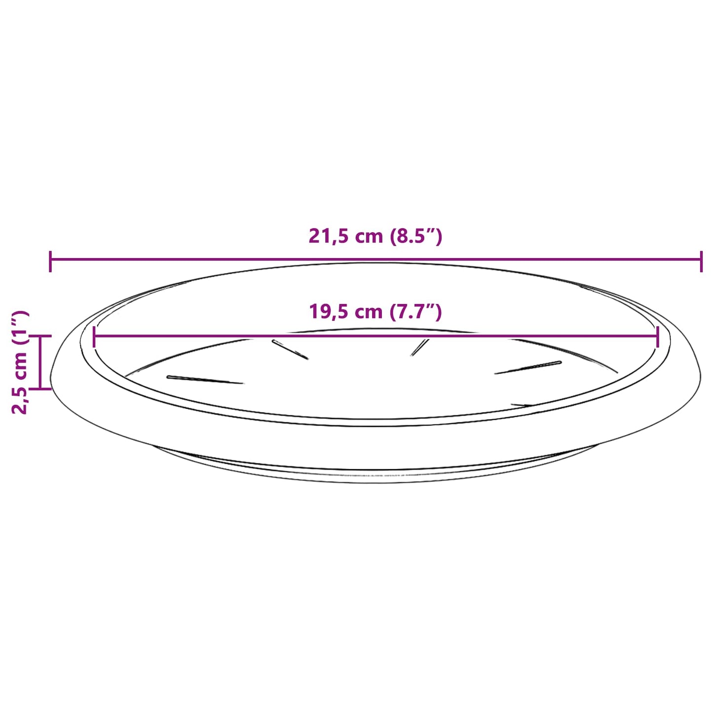 vidaXL Γλάστρες φυτών 24 pcs Κεραμιδί Ø 26 x 21.5 εκ Πλαστικό