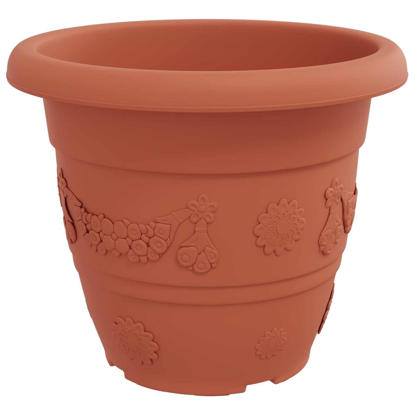 vidaXL Γλάστρες φυτών 24 pcs Κεραμιδί Ø 39 x 32 εκ Πλαστικό