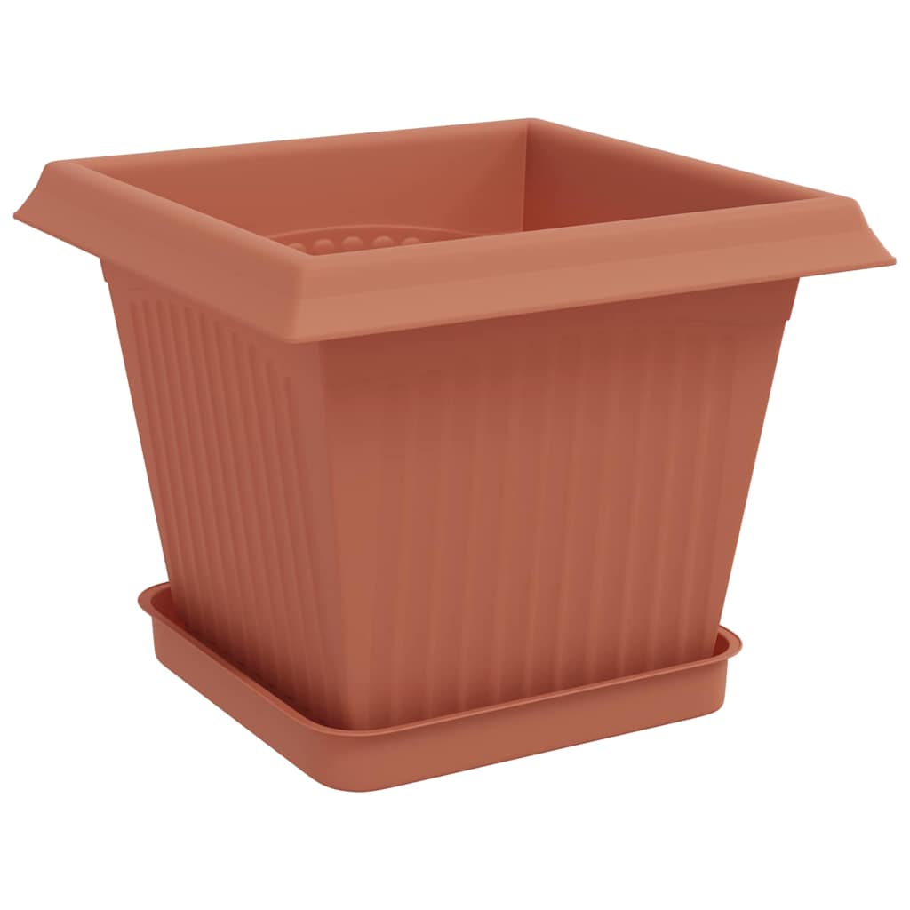 vidaXL Γλάστρες φυτών 6 pcs Κεραμιδί 20 x 20 x 16 εκ Πλαστικό