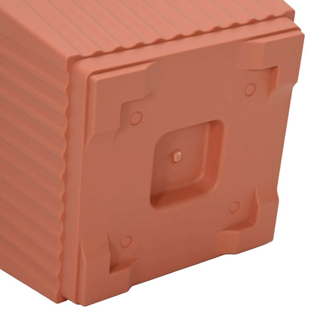 vidaXL Γλάστρες φυτών 6 pcs Κεραμιδί 33 x 33 x 26 εκ Πλαστικό