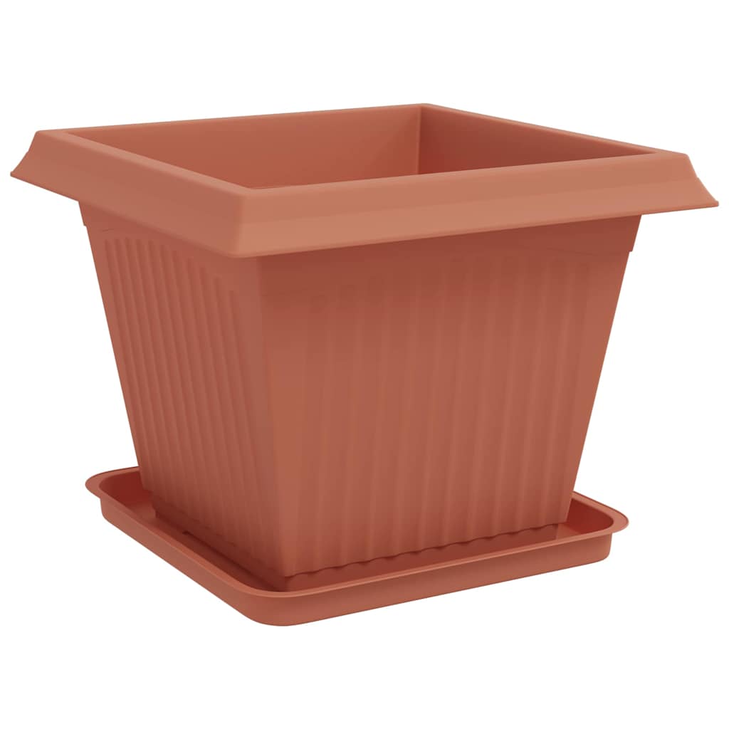 vidaXL Γλάστρες φυτών 6 pcs Κεραμιδί 43 x 43 x 33,5 εκ Πλαστικό