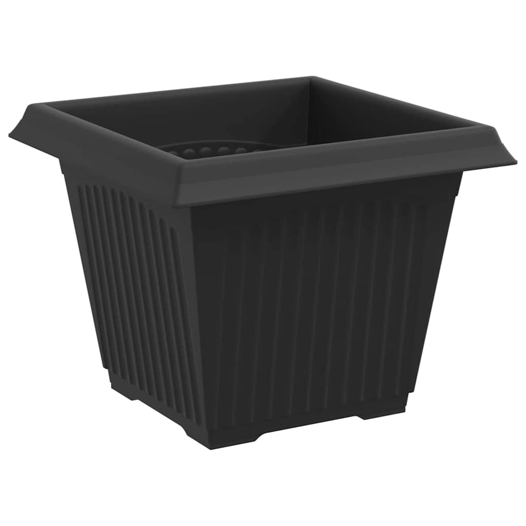 vidaXL Γλάστρες φυτών 6 pcs Μαύρο 33 x 33 x 26 εκ Πλαστικό