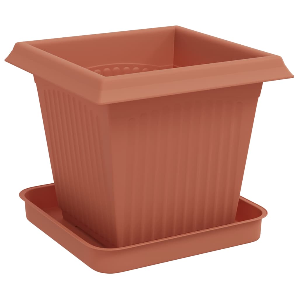 vidaXL Γλάστρες φυτών 24 pcs Κεραμιδί 16 x 16 x 14 εκ Πλαστικό