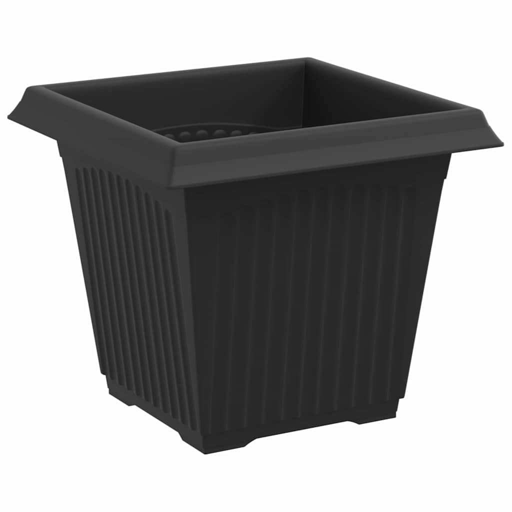 vidaXL Γλάστρες φυτών 24 pcs Μαύρο 16 x 16 x 14 εκ Πλαστικό
