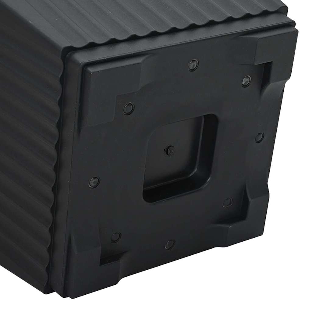 vidaXL Γλάστρες φυτών 24 pcs Μαύρο 43 x 43 x 33,5 εκ Πλαστικό