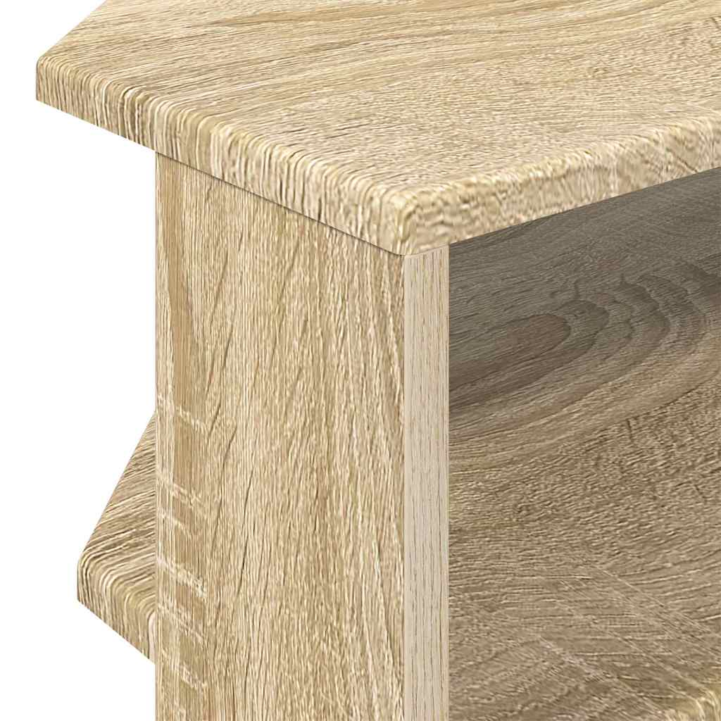 vidaXL ΓωνιακήΒάσηΤηλεόρασης 102x40,5x45εκ Δρύς Sonoma