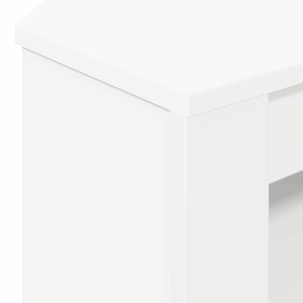 vidaXL ΓωνιακήΒάσηΤηλεόρασης Λευκό 102 x 40,5 x 45 εκ