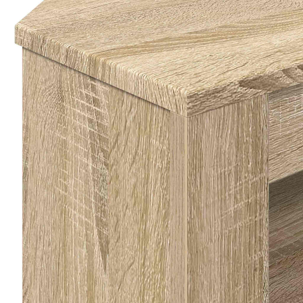 vidaXL ΓωνιακήΒάσηΤηλεόρασης 102 x 40,5 x 45 εκ Δρύς Sonoma